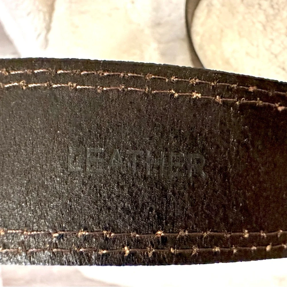 Dickies Men’s Brown Genuine Leather Casual Brown Belt Size 40